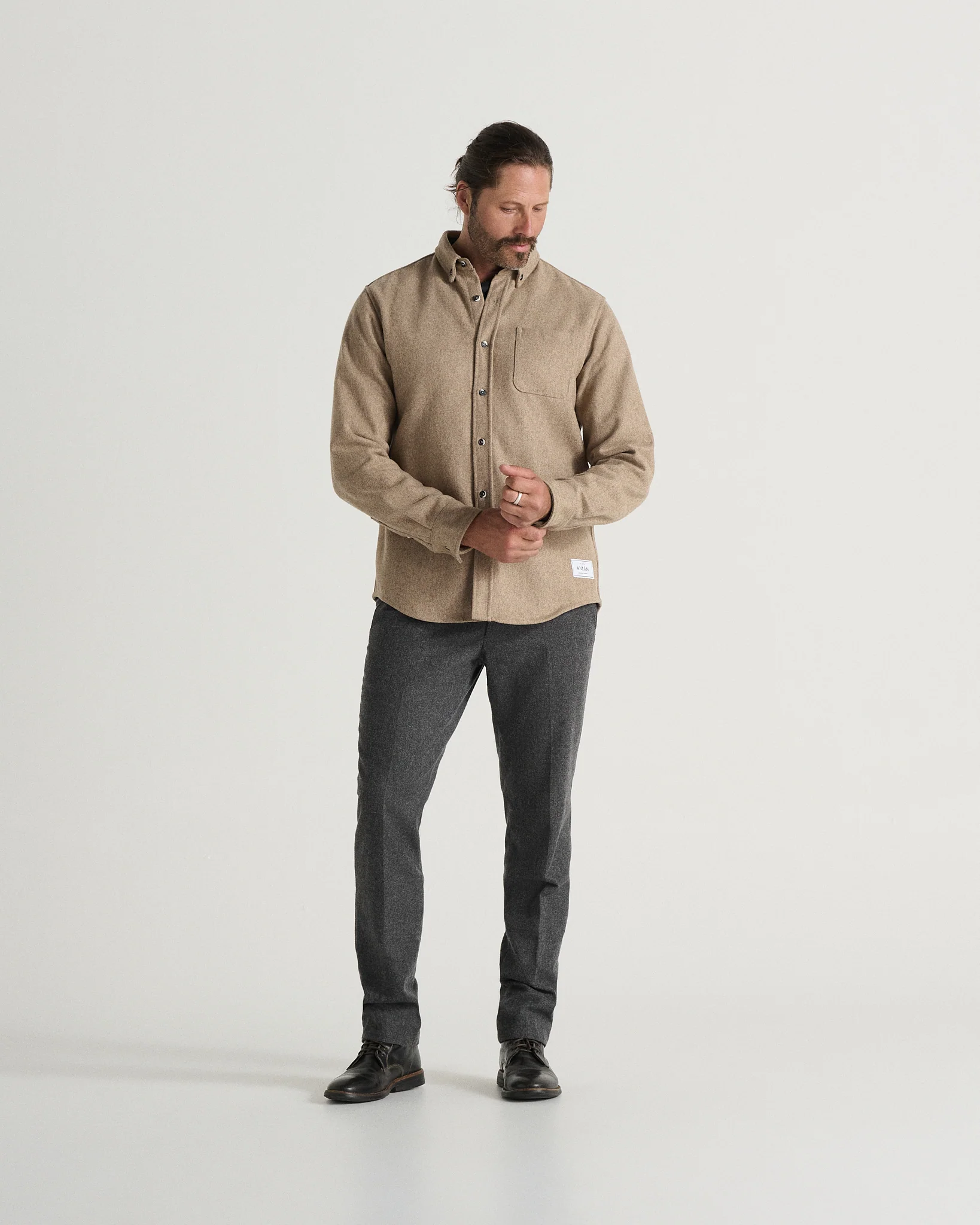 The Modern Melton Wool Shirt (600GSM) - Image 16