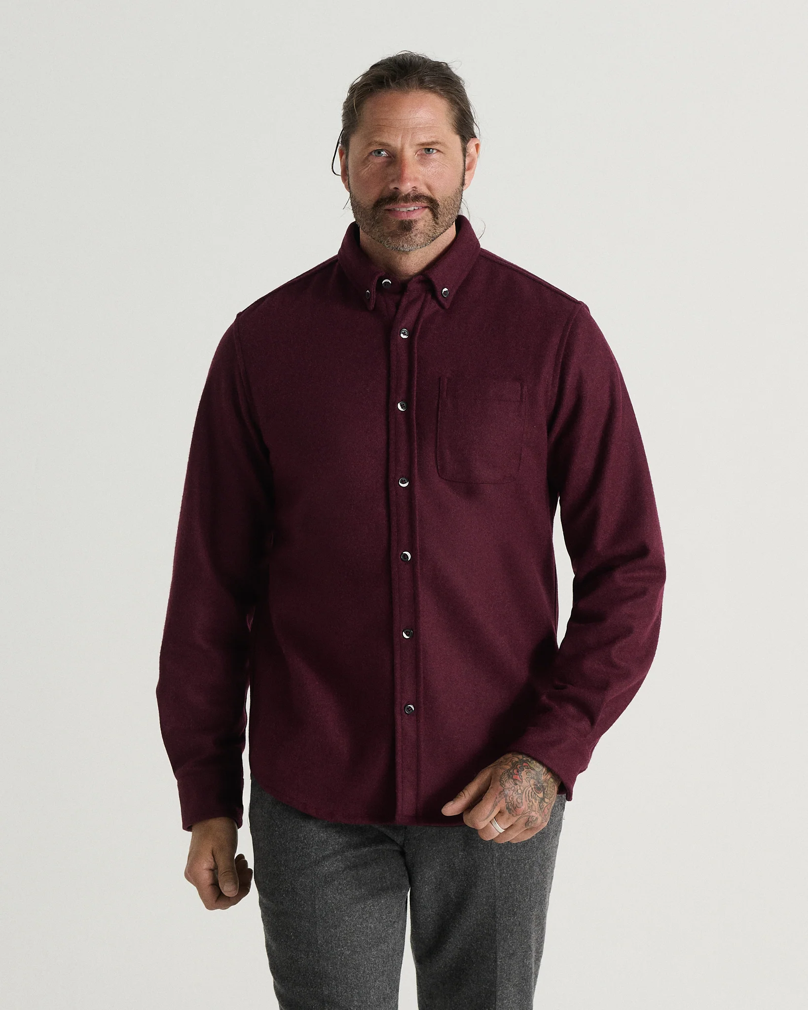 The Modern Melton Wool Shirt (600GSM) - Image 22