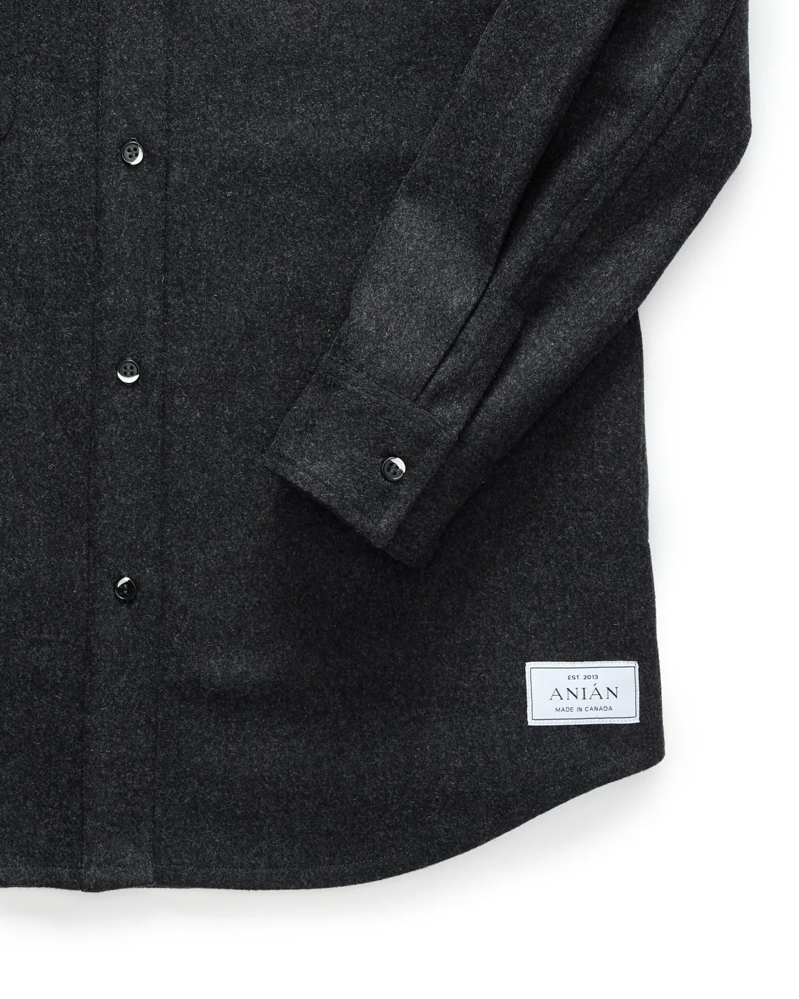 Relaxed Modern Melton Wool Shirt (600GSM) - Image 15