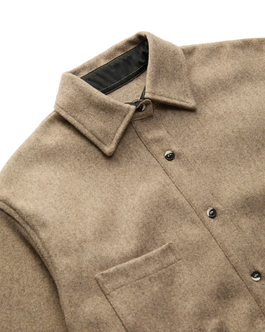 Relaxed Modern Melton Wool Shirt (600GSM) - Image 5